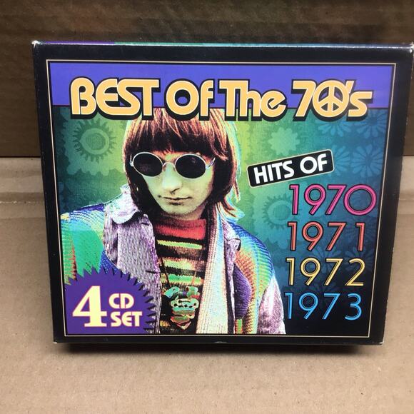 Best Of The 70s Hits 1970 1973 4 Cd Set Cardboard Case Used Good Condition - Picture 1 of 6